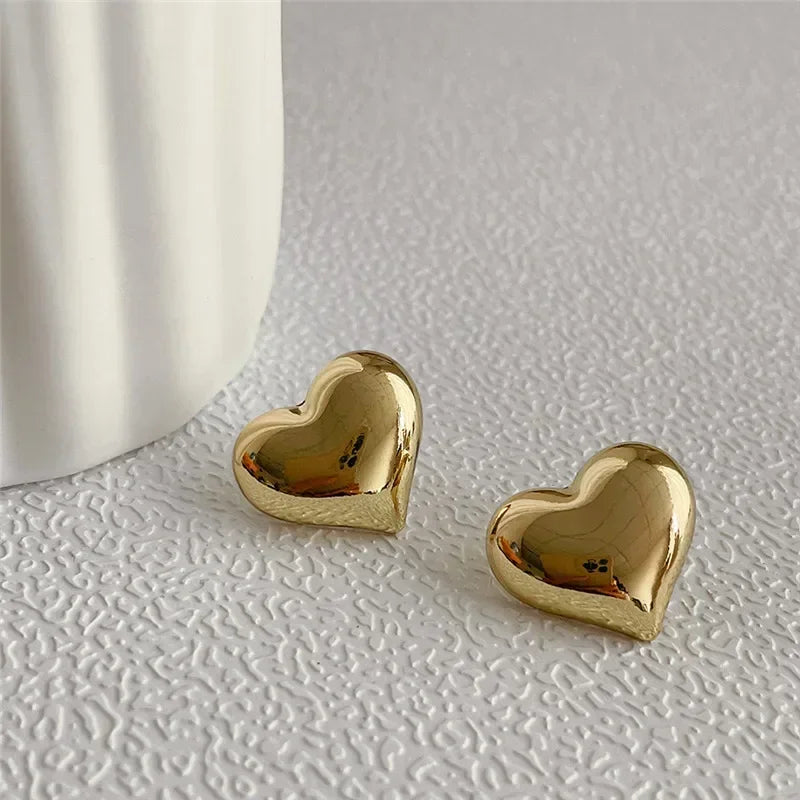 Golden Heart Studs