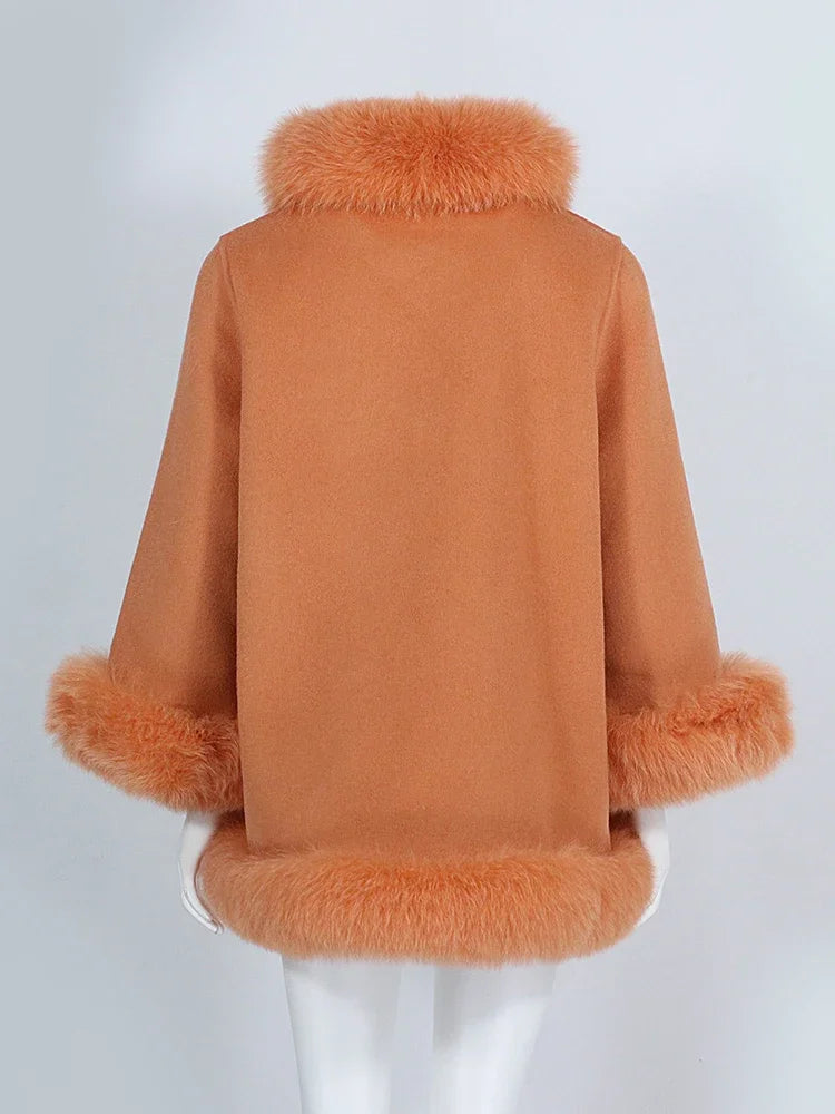 High Class OFTBUY Real Fur Coat Winter Jacket Women