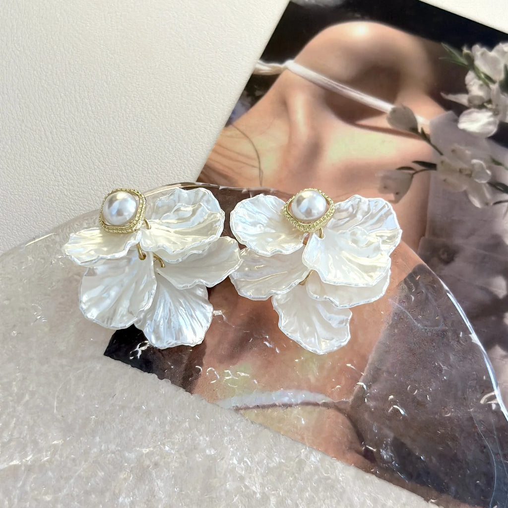 Lustre Petal Earrings