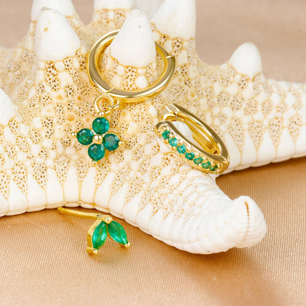 Luxe Green Hoop Collection