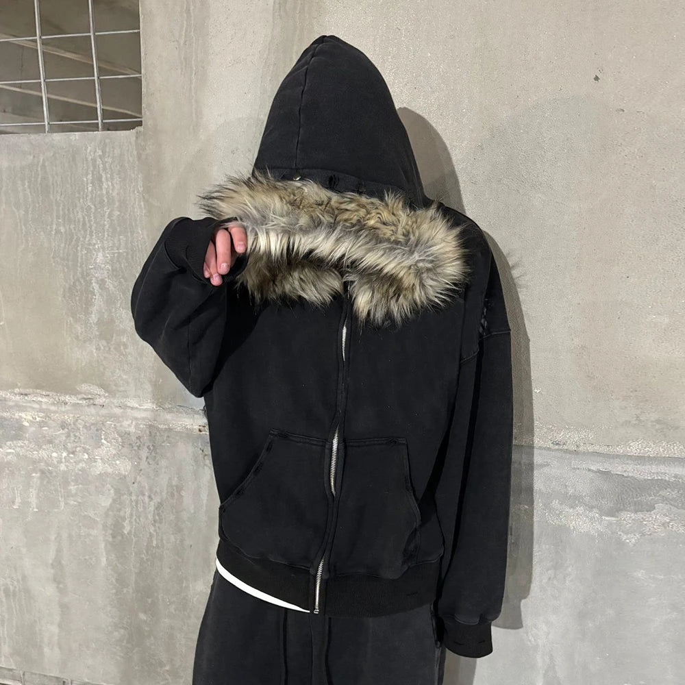 Men's High Street Hoodie - ZSIIBO Style Pullover Sweatshirt for Autumn & Winter