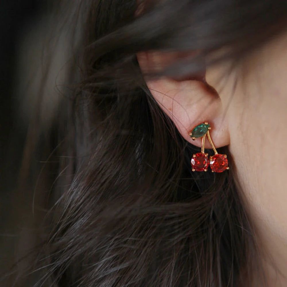 Ruby Blossom Studs