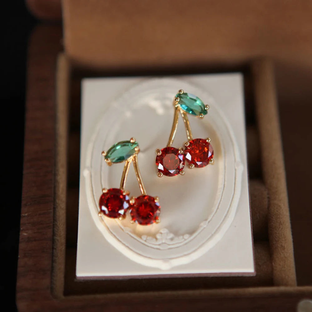Ruby Blossom Studs