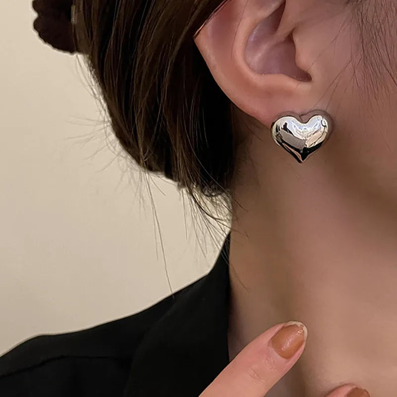 Golden Heart Studs