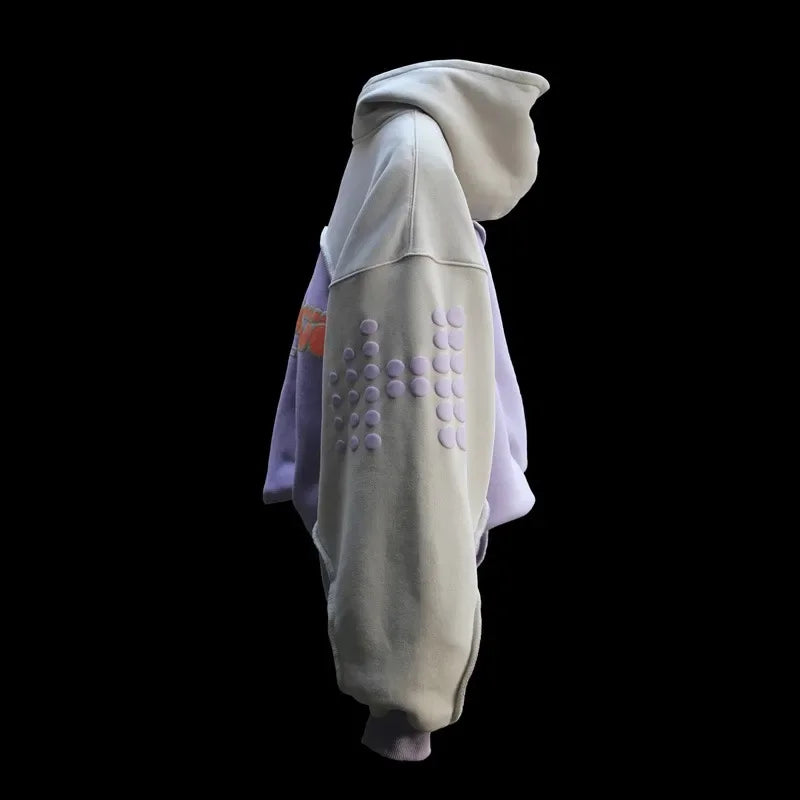 NoirVibe Letter Hoodie  Men x Women