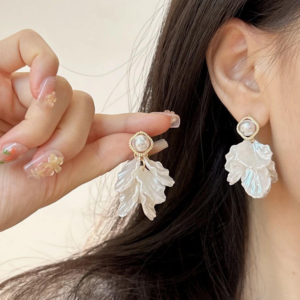 Lustre Petal Earrings