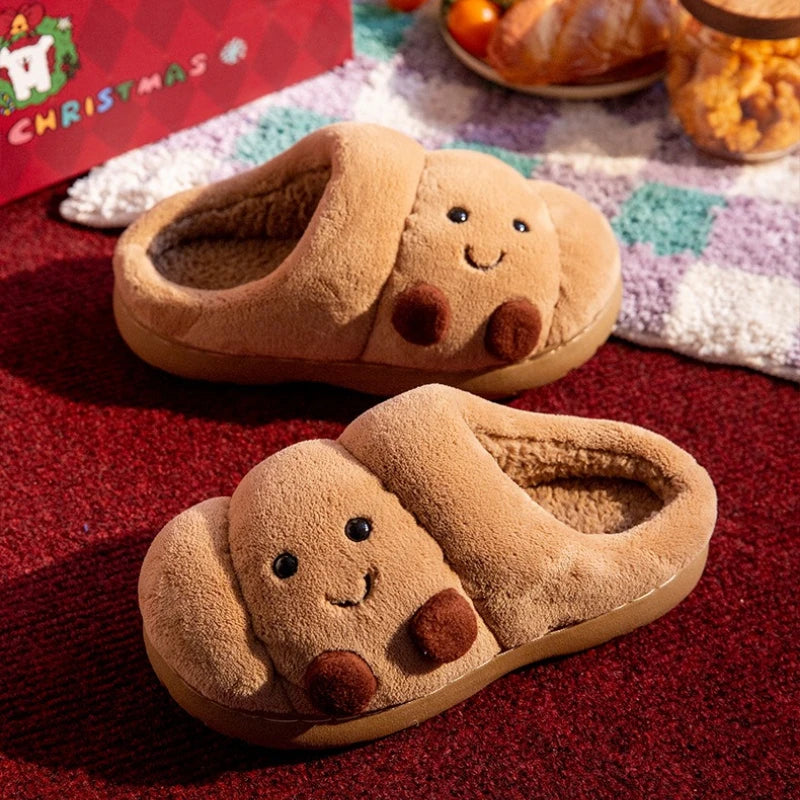 Cute Cartoon  For Women Men Winter House Shoes