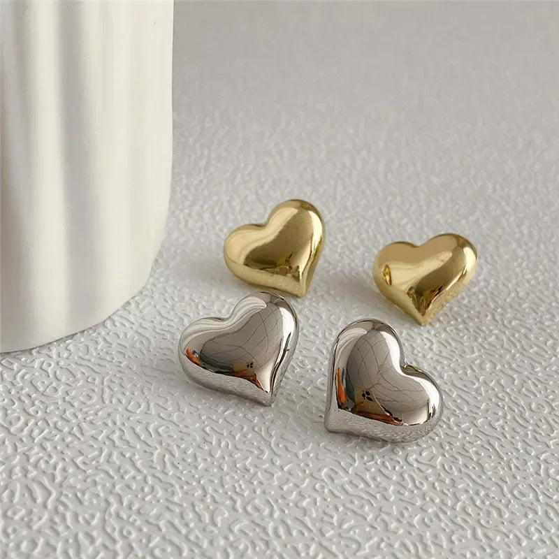 Golden Heart Studs