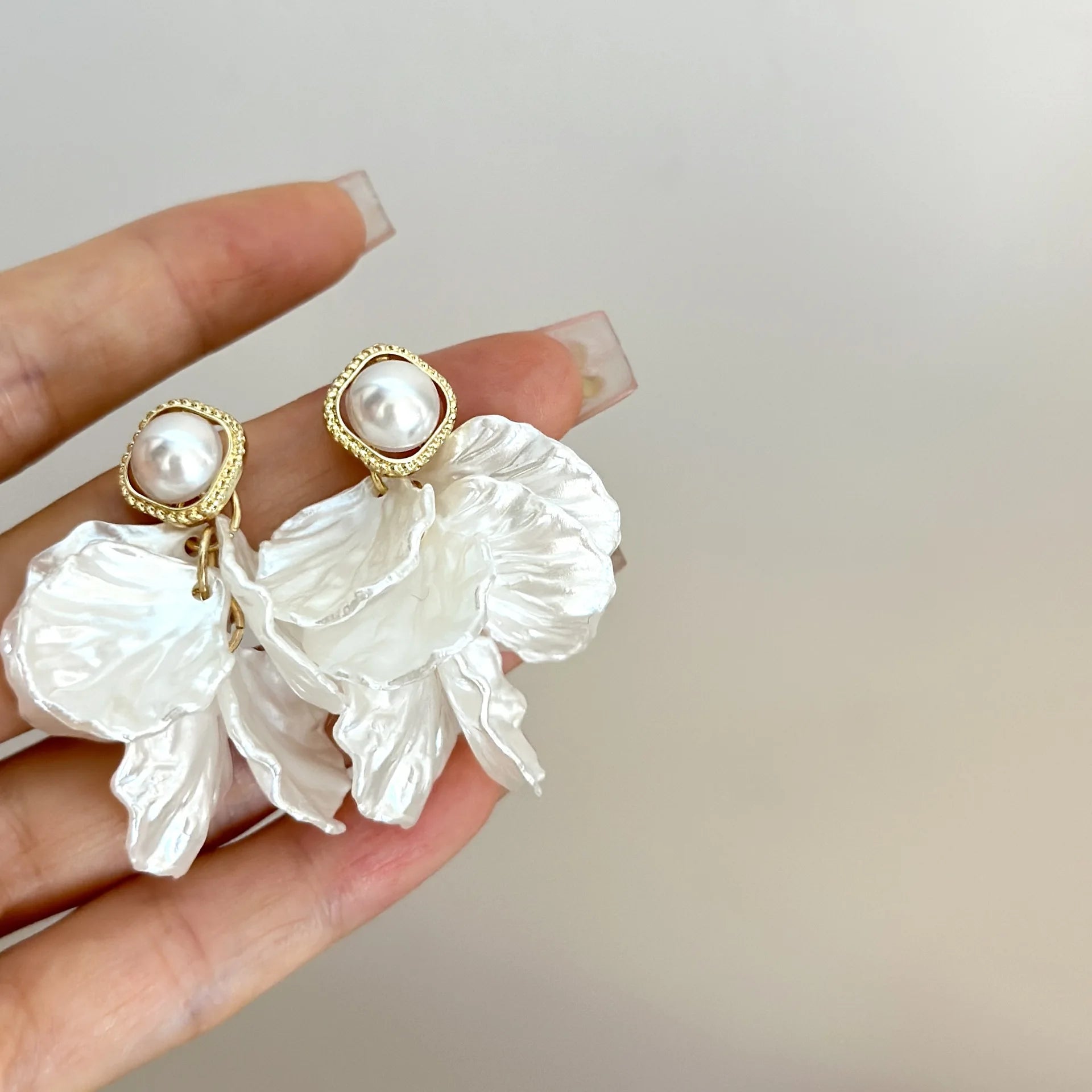 Lustre Petal Earrings