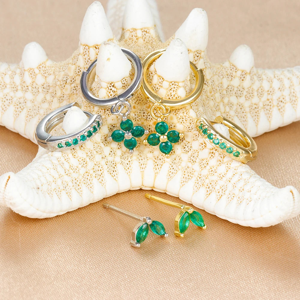 Luxe Green Hoop Collection