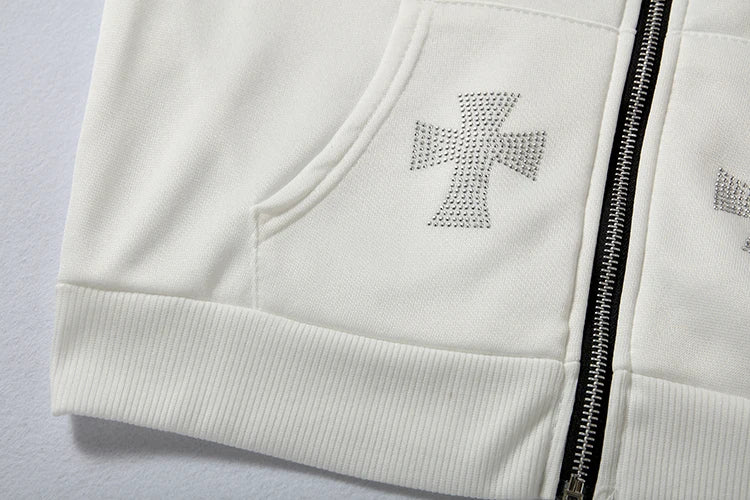 Diamond Zip Hoodie